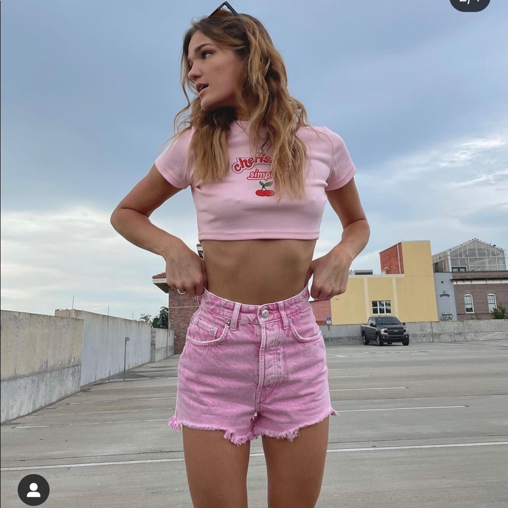 Zara high rise shorts NWT